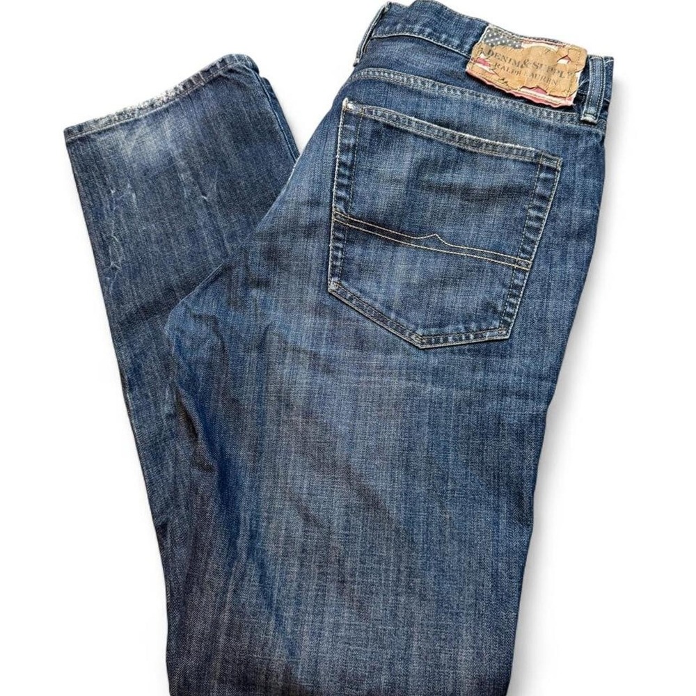 Ralph Lauren denim & supply medium wash denim blue jeans size 36x34